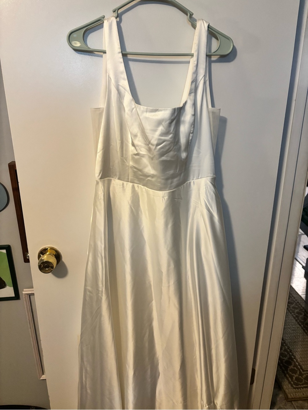 NWT Lulus Flowy Flirty Feminine Wedding Dress Ivory Bridal Large